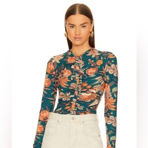 Ulla Johnson “Wren” Top in Delphinium, XS.